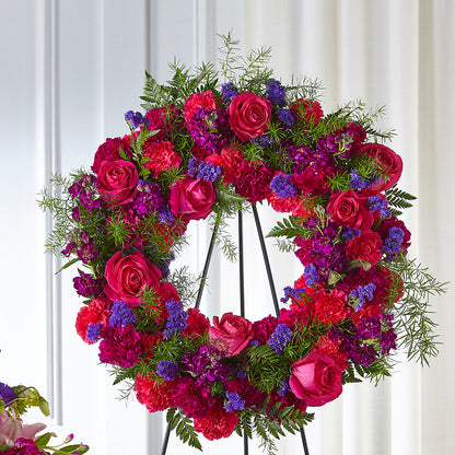 Calming Colors Wreath –  Bulldog Flowers, Athens GA