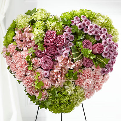 Heartwarming Standing Heart –  Bulldog Flowers, Athens GA