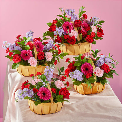 Pink Picnic Basket –  Bulldog Flowers, Athens GA