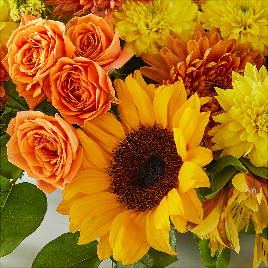 Autumn Harmony Centerpiece –  Bulldog Flowers, Athens GA