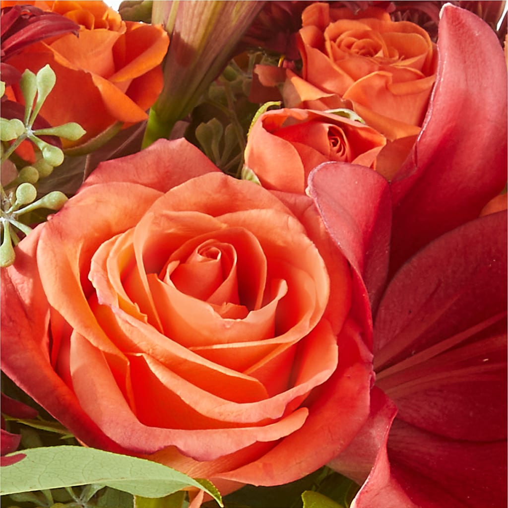 Crimson Leaves Bouquet –  Bulldog Flowers, Athens GA