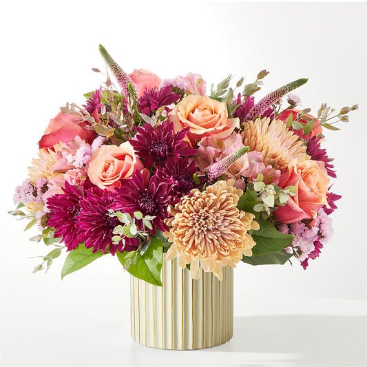 Berry Cobbler Bouquet with Ivory Vase –  Bulldog Flowers, Athens GA