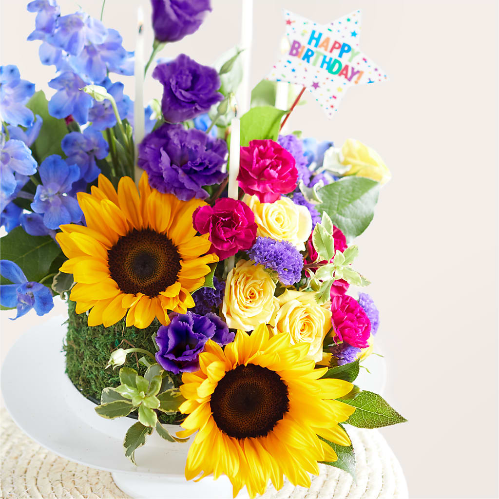 Star of the Day Floral Cake –  Bulldog Flowers, Athens GA