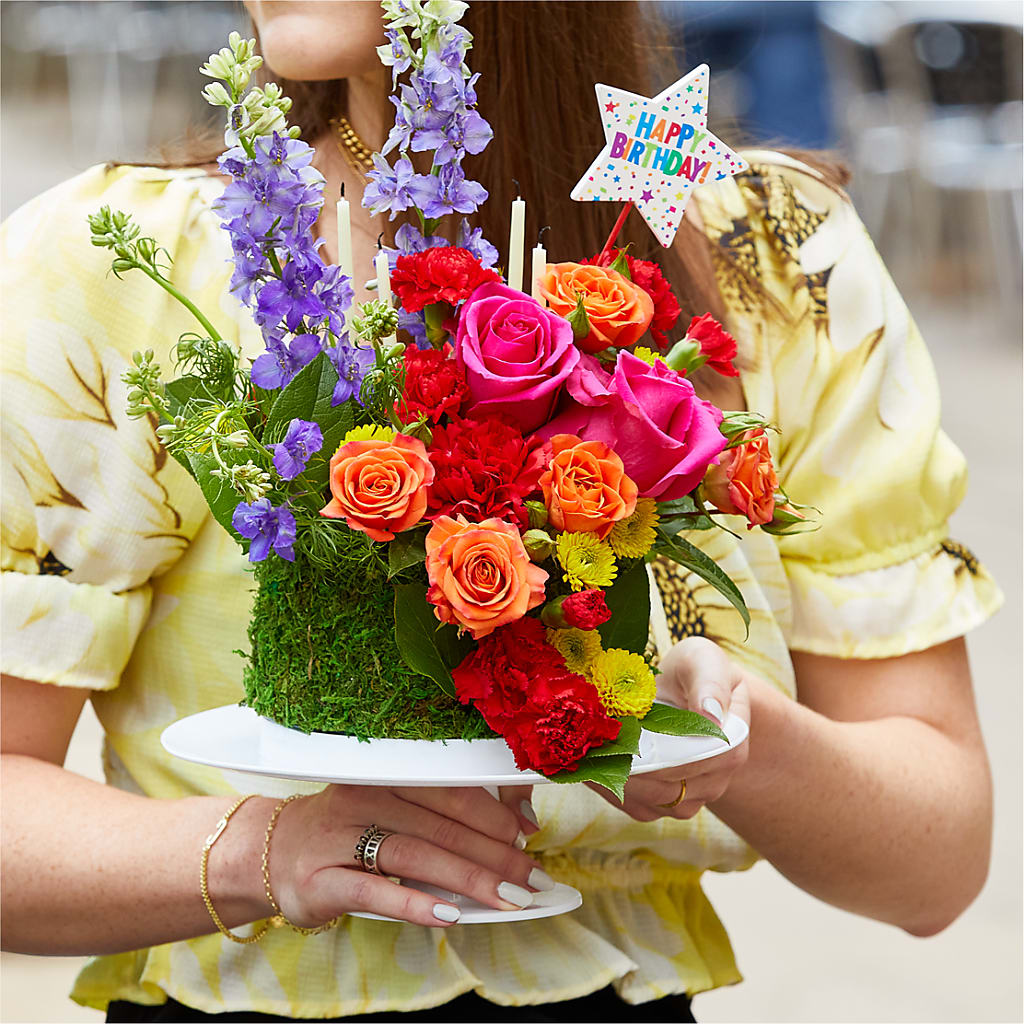 Best Year Yet Floral Cake –  Bulldog Flowers, Athens GA