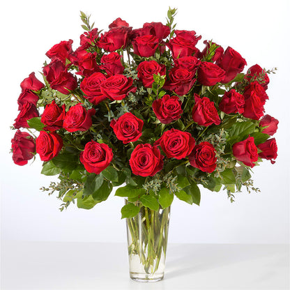 Forever Yours Fifty Stem Red Rose Bouquet –  Bulldog Flowers, Athens GA