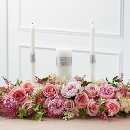 Worldwide Romance Unity Candle Arrangement –  Bulldog Flowers, Athens GA
