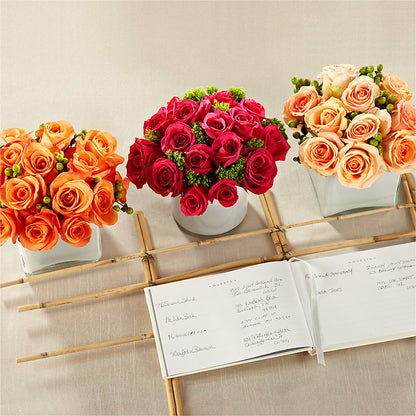 Dawn Rose Centerpiece –  Bulldog Flowers, Athens GA